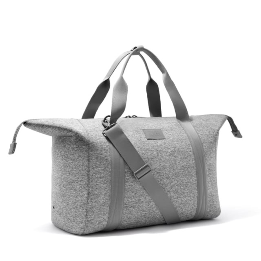 Dagne Dover Landon Extra Large Duffle Weekender Bag in Heather Gray